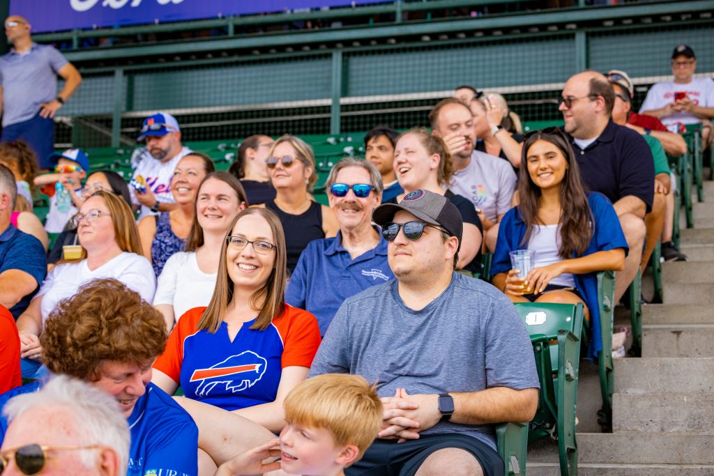 Heveron and Company group photo at the Rochester Red Wings Game
